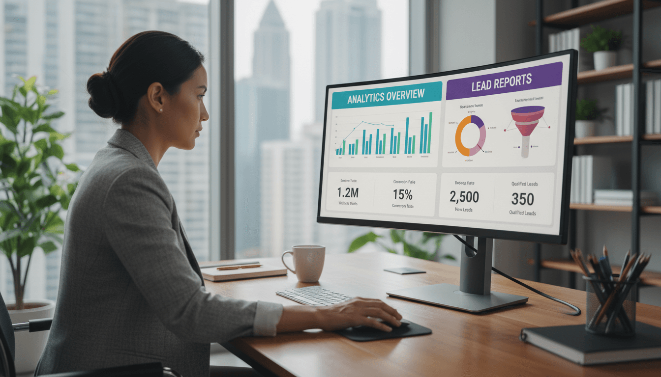 Lead analytics and reporting dashboard